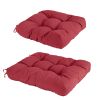 Rocking Chair Cushion 2 Pieces Back Seat Sets with Non-Slip Ties Polyester Fiber Filling 
Comfortable for Indoor Home Office Car